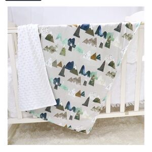 Mountain Crib Sheet/Blanket Set